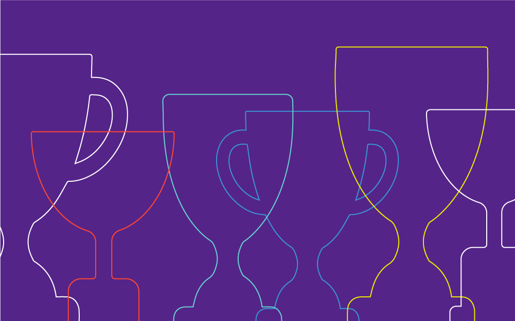 Graphic of trophies