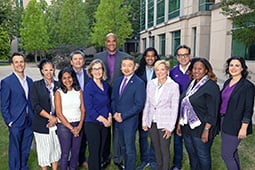 New officers and directors standing for a group photo